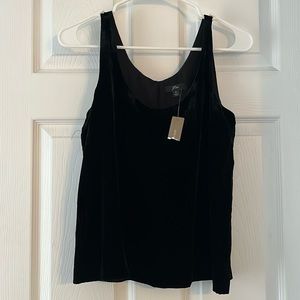 J Crew Black Velvet Tank
